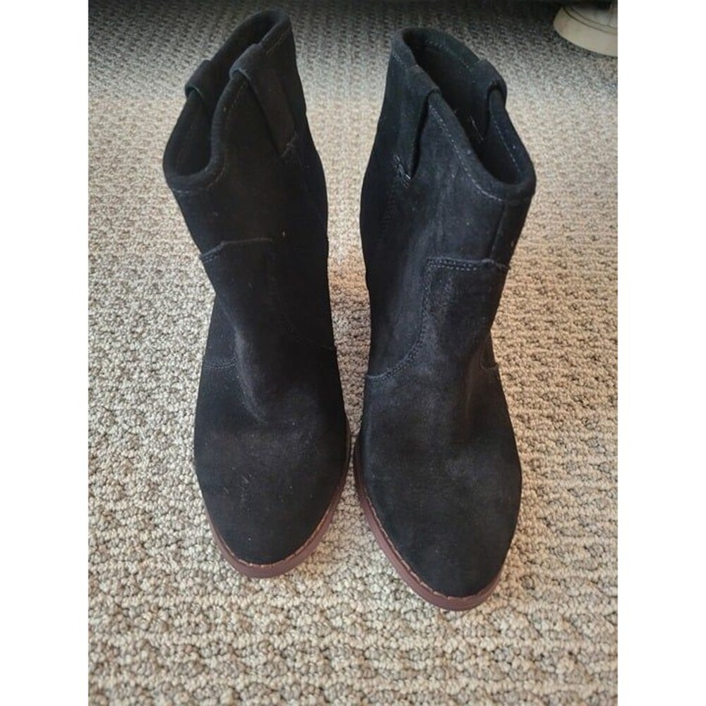 Splendid Suede Black Ankle Booties